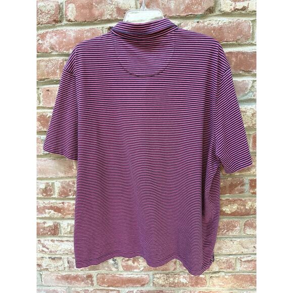 UNTUCKit Polo Shirt Mens XXL 2XL Multicolor Striped Short Sleeve Adult Preppy - Picture 5 of 7